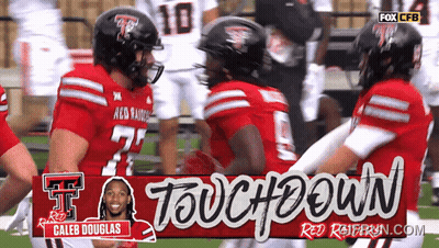 Fox CBS Caleb Douglas' Touchdown GIF