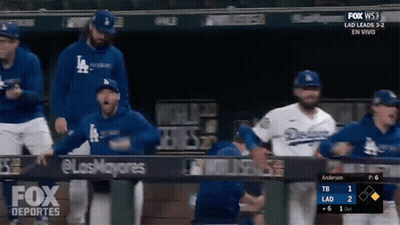Fox Deportes Dodgers Vs Rays Baseball GIF