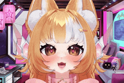 Fox Girl With Star On Hair GIF