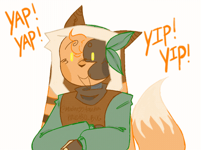 Fox In Green Shirt With Madness Fanboy GIF