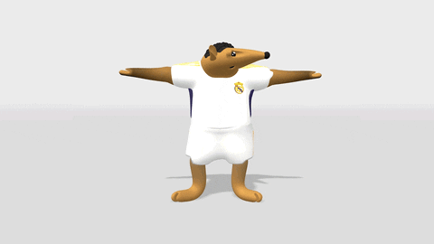 Fox In Real Madrid Jersey Saying Elig GIF