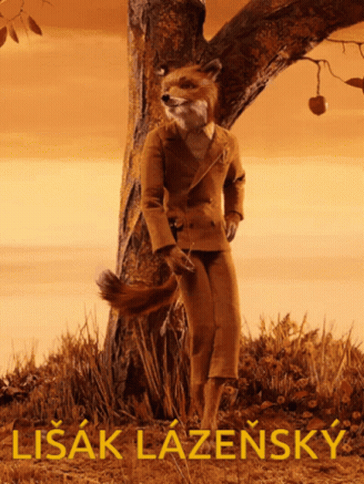 Fox In Suit Standing Next To Tree Lisak Lazensky GIF
