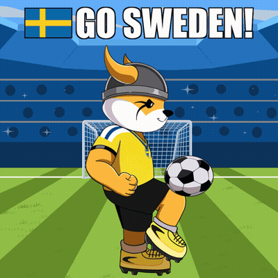 Fox Kicking Soccer Ball Go Sweden GIF