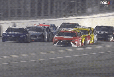 Fox Live Broadcast Car Race On Track GIF