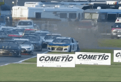 Fox Live Race Broadcast With Signs GIF