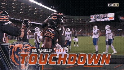 Fox NFL Ad Ian Wheeler Touchdown Bears Player GIF
