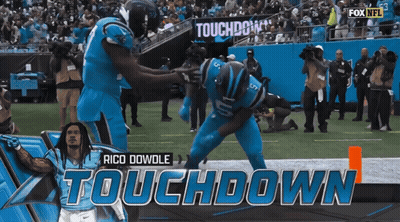 Fox NFL Ad Rico Dowole Touchdown GIF