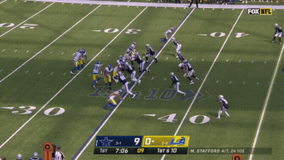 Fox NFL Broadcast Cowboys Vs Rams GIF