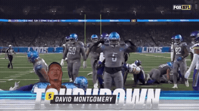 Fox NFL Broadcast David Montgomery Football Game GIF