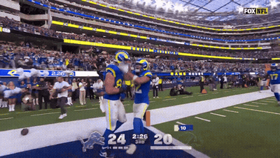 Fox NFL Broadcast Rams Vs Lions GIF