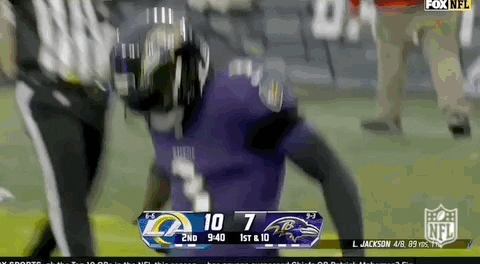 Fox NFL Broadcast Ravens Vs LA Rams GIF