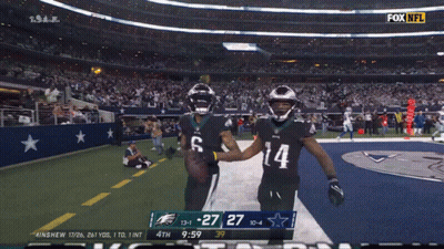 Fox NFL Broadcast With Devon Ta Smith GIF