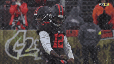 Fox NFL Football Game In Snow GIF