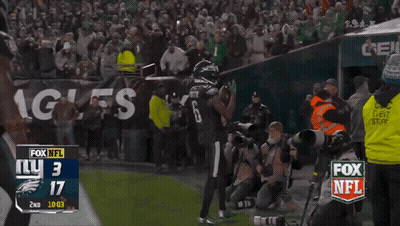 Fox NFL Scoreboard Eagles 3 To 17 GIF