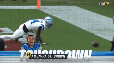 Fox NFL Shows A Football Game Between The Detroit Lions And Washington Redskins GIF