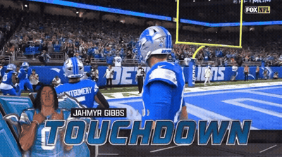 Fox NFL Touchdown Jahmyr Gibbs Advertisement GIF