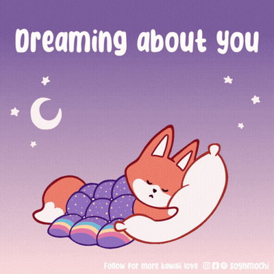 Fox Sleeping Dreaming About You GIF