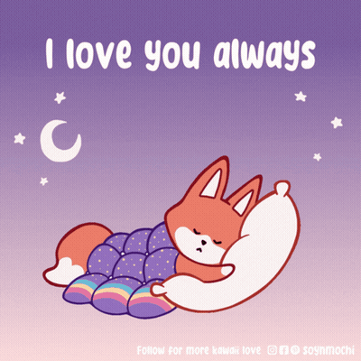 Fox Sleeping I Love You Always GIF