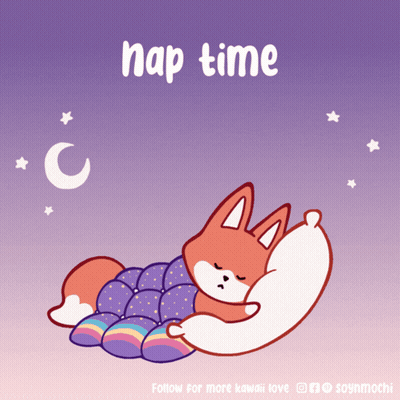 Fox Sleeping Saying Nap Time GIF