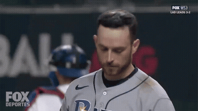 Fox Sports Baseball Player Looking Down GIF