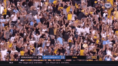 Fox Sports Broadcast North Carolina Vs Appalachian State Football GIF