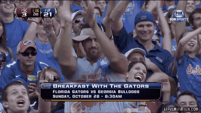 Fox Sports Screen Florida Gators Vs Georgia Bulldogs GIF