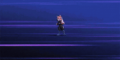 Fox Standing In Front Of Purple Background GIF