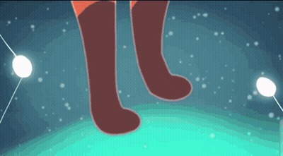Fox Walking Across Water Under Starry Night Sky GIF
