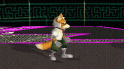 Fox Walking On Purple Carpet GIF