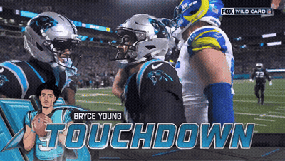 Fox Wild Card Advertisement With Bryce Young Touchdown GIF