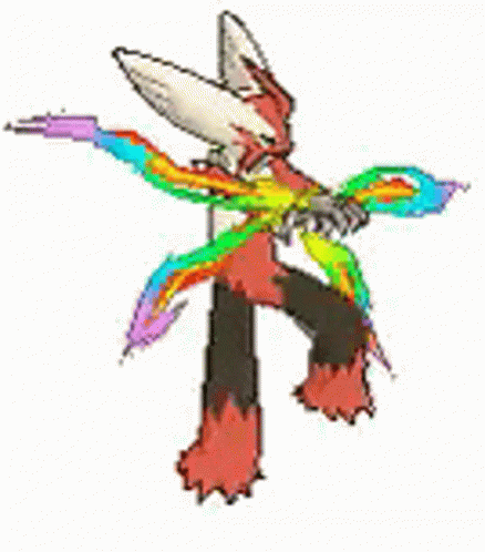 Fox With Colorful Wings And Scarf GIF