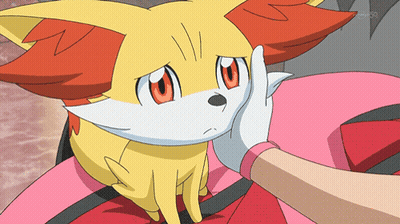 Fox With Red Eyes Petted by Person in Pink Shirt Tokyo 50