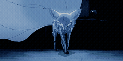 Fox With White Cloth Covering Head GIF