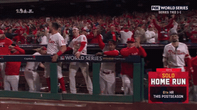 Fox World Series Game On Large Screen GIF