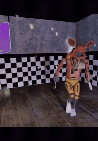 Foxy Dancing in Checkered Room