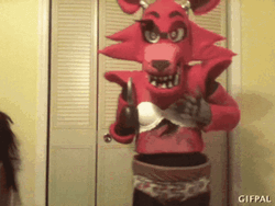 Foxy Five Nights At Freddy's Funny Cosplay GIF