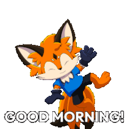 Foxy Orange Sticker GIF