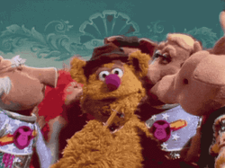 Fozzie Bear Pigs Run Away GIF