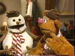 Fozzie Bear Snowman Facepalm GIF