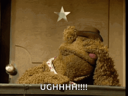 Fozzie Bear Ugh Shame Reaction GIF