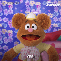 Fozzie Bear Yes Disney Muppet Babies GIF