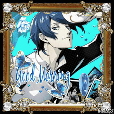 Framed Man With Good Morning GIF