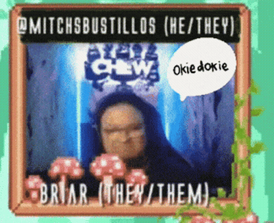 Framed Picture Person Saying Okie Dokie GIF