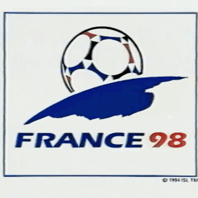 France 98 Logo With Soccer Ball GIF