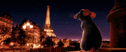 France Eiffel Tower Remy Ratatouille GIF
