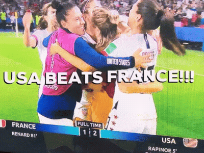 France Vs United States Soccer Game GIF