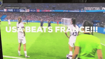 France Vs USA Soccer Game GIF