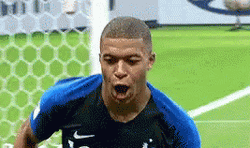 France World Cup Kylian Mbappe Signiture Knee Slide GIF