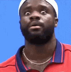 Frances Tiafoe Horrified In The Game GIF