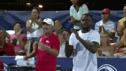 Francis Tiafoe And Mate Clapping GIF